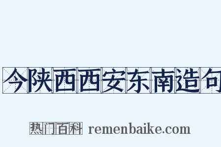今陕西西安东南造句是什么意思的图片